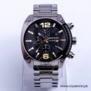Diesel Men’s Quartz Silver Stainless Steel Black Dial 49mm Watch DZ4203/2
