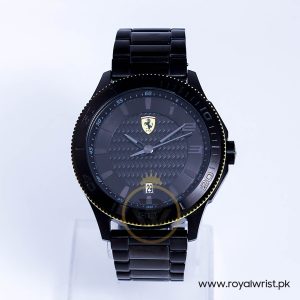 Ferrari Men’s Quartz Black Stainless Steel Black Dial 48mm Watch 0830141