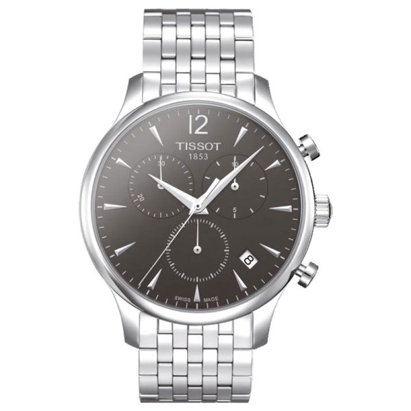 TISSOT Men’s Quartz Swiss Made Silver Stainless Steel Anthracite Dial 42mm Watch T063.617.11.067.00