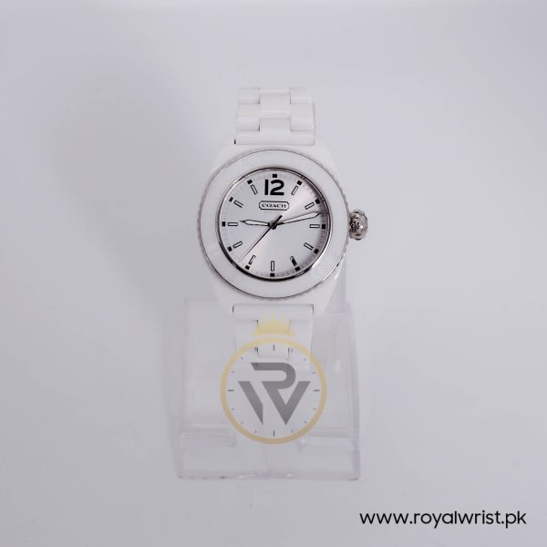 Coach Women's Quartz White Ceramic White Dial 38mm Watch 145029874