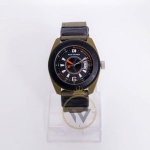 Hugo Boss Men’s Quartz Green Nylone Strap Black Dial 43mm Watch 1512550/2