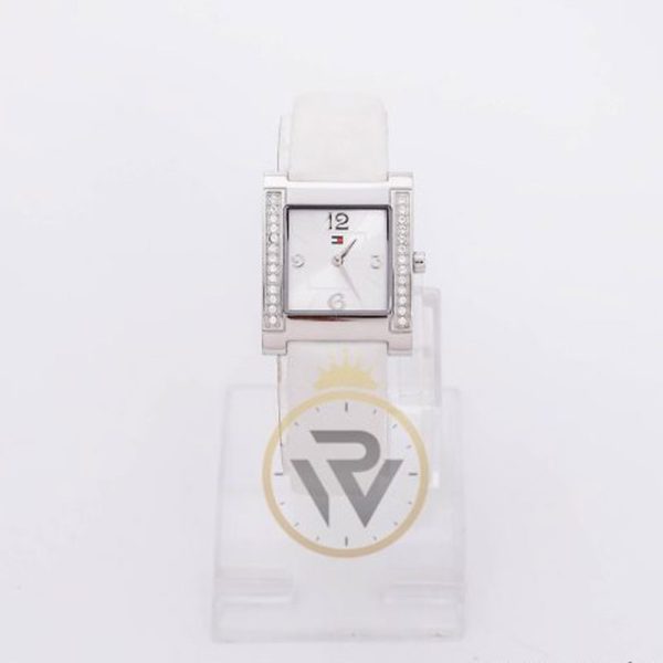 Tommy Hilfiger Women’s Quartz White Leather Strap Silver Dial 27mm Watch F80261/1