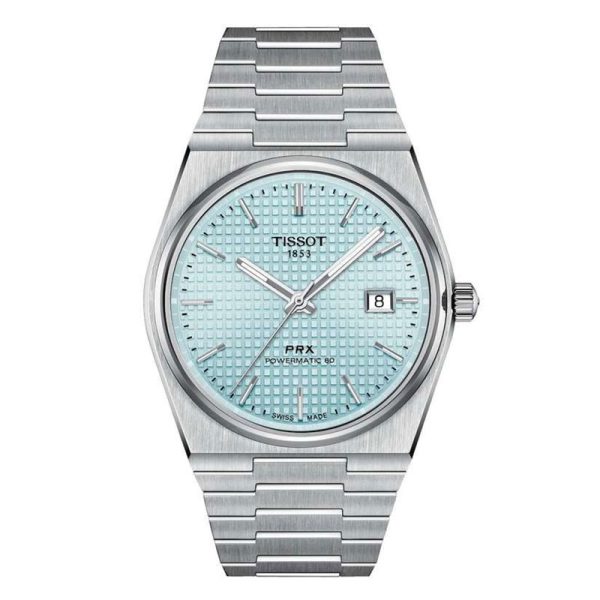 TISSOT Men’s Swiss Made Powermatic Silver Stainless Steel Ice Blue Dial 40mm Watch T137.407.11.351.00