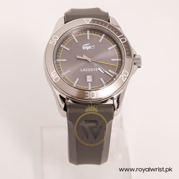 Lacoste Men’s Quartz Grey Silicone Strap Grey Dial 43mm Watch 2010508