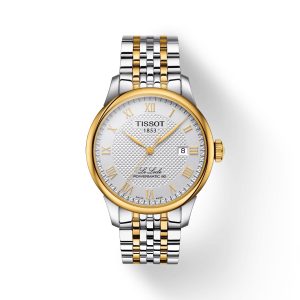 TISSOT Men’s Swiss Made Powermatic Two-tone Stainless Steel Silver Dial 39mm Watch T006.407.22.033.01