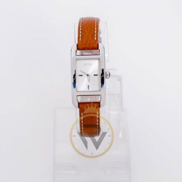Hugo Boss Women’s Quartz Brown Leather Strap Silver Dial 20mm Watch HB1843142519
