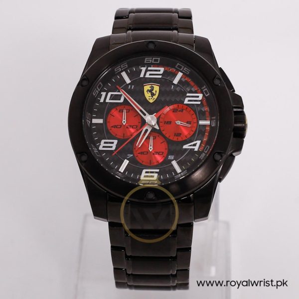 Ferrari Men’s Quartz Black Stainless Steel Black Dial 46mm Watch 830037