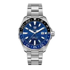 Tag Heuer Aquaracer Men’s Automatic Swiss Made Silver Stainless Steel Blue Dial 43mm Watch WAY201T.BA0927