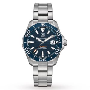 Tag Heuer Men’s Automatic Swiss Made Silver Stainless Steel Blue Dial 41mm Watch WAY211C.BA0928