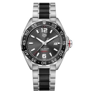 Tag Heuer Men’s Automatic Swiss Made Two-tone Stainless Steel Grey Dial 43mm Watch WAZ2011.BA0843