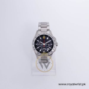 Ferrari Men’s Quartz Silver Stainless Steel Black Dial 44mm Watch 830049/2