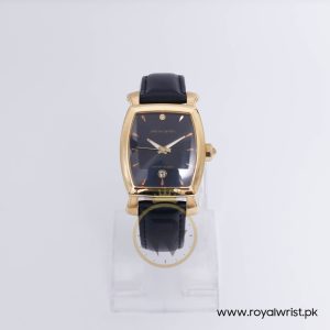 Pierre Cardin Men’s Quartz Black Leather Strap Black Dial 36mm Watch PC10028-1/2