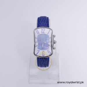 Re-long Women’s Quartz Blue Leather Strap Blue Mother Of Pearl Dial 29mm Watch RE16316