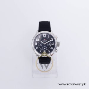 Tommy Hilfiger Men’s Quartz Black Silicone Strap Black Dial 46mm Watch TH2481141641