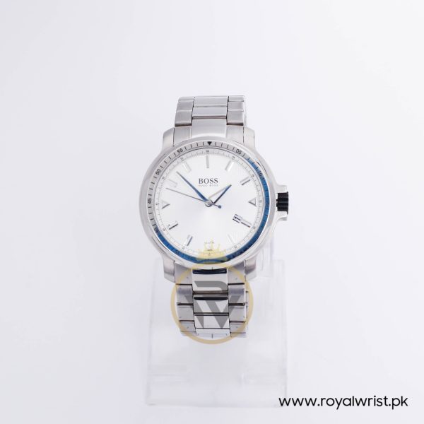 Hugo Boss Men’s Quartz Silver Stainless Steel White Dial 42mm Watch HB251142035