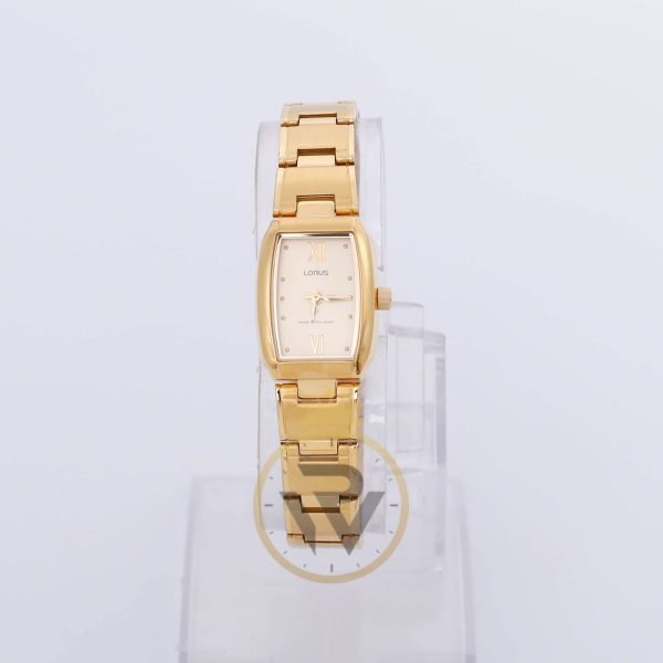 Lorus Women’s Quartz Gold Stainless Steel Gold Dial 20mm Watch RR75X