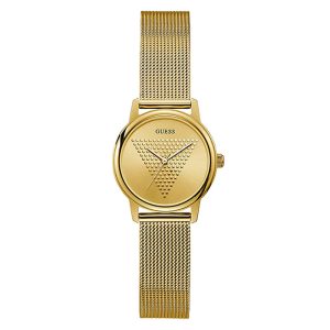 Guess Women’s Quartz Gold Stainless Steel Gold Dial 28mm Watch GW0106L2