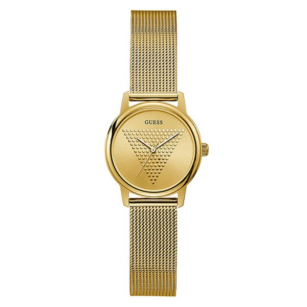 Guess Women’s Quartz Gold Stainless Steel Gold Dial 28mm Watch GW0106L2