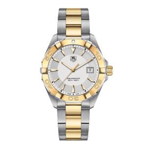 Tag Heuer Aquaracer Men’s Quartz Swiss Made Two-tone Stainless Steel Grey Dial 41mm Watch WAY1120.BB0930