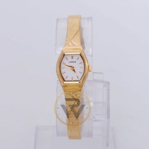 Lorus Women’s Quartz Gold Stainless Steel White Dial 18mm Watch RJ462BX9