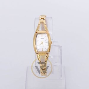 Lorus Women’s Quartz Gold Stainless Steel Silver Dial 20mm Watch RRS36UX9