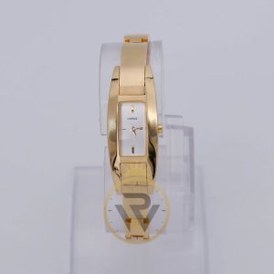 Lorus Women’s Quartz Gold Stainless Steel Silver Dial 16mm Watch REG12DX9