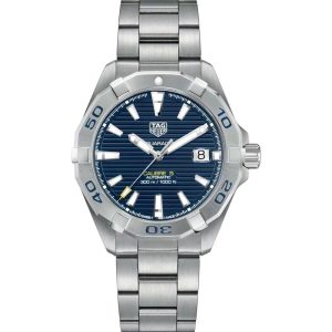 Tag Heuer Aquaracer Men’s Automatic Swiss Made Silver Stainless Steel Blue Dial 41mm Watch WBD2112.BA0928