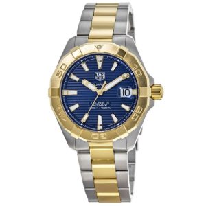Tag Heuer Aquaracer Men’s Automatic Swiss Made Two-tone Stainless Steel Blue Dial 41mm Watch WBD2120.BB0930