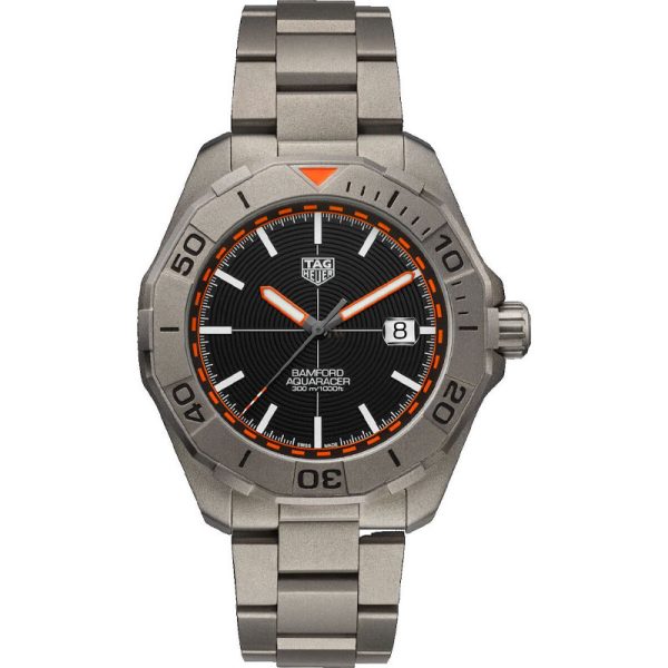 Tag Heuer Aquaracer Men’s Automatic Swiss Made Grey Stainless Steel Black Dial 43mm Watch WAY208F.BF0638