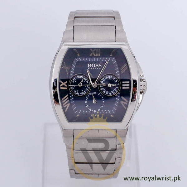 Hugo Boss Men’s Quartz Silver Stainless Steel Black Dial 40mm Watch 1512492