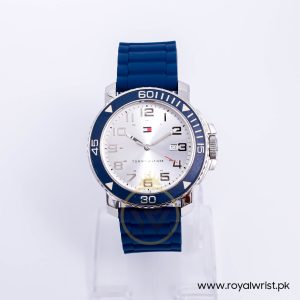 Tommy Hilfiger Men’s Quartz Blue Silicone Strap Blue Dial 43mm Watch 1790829