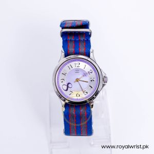 Tommy Hilfiger Women’s Quartz Two-tone Nylone Strap Purple Mother Of Pearl Dial 36mm Watch TH1113140919
