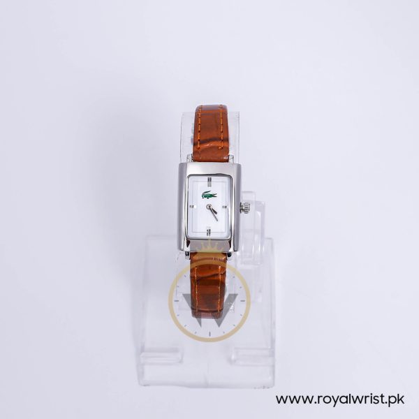 Lacoste Women’s Quartz Brown Leather Strap White Dial 22mm Watch LC303140131