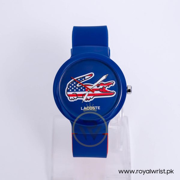 Lacoste Kids Quartz Blue Red Silicone Strap Blue Dial 40mm Watch 2020073