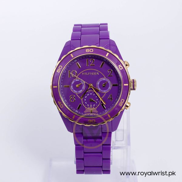 Tommy Hilfiger Women’s Quartz Purple Plastic Chain Purple Dial 40mm Watch TH1553471104