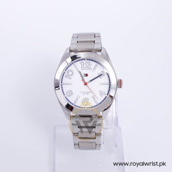 Tommy Hilfiger Women’s Quartz Silver Stainless Steel White Dial 40mm Watch 1781259