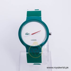 Lacoste Kids Quartz Green White Silicone Strap White Dial 40mm Watch 2020041
