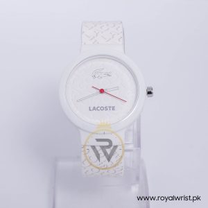 Lacoste Kids Quartz White Silicone Strap White Dial 40mm Watch 2010547