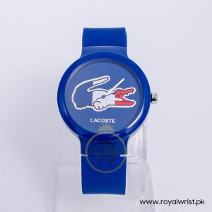 Lacoste Kids Quartz Blue White Silicone Strap White Dial 40mm Watch 2020068