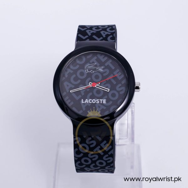 Lacoste Kids Quartz Black Silicone Strap Black Dial 40mm Watch 2010546