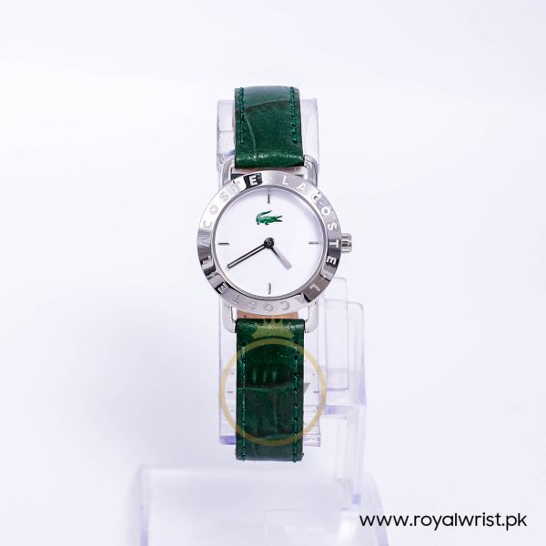 Lacoste Women’s Quartz Green Leather Strap White Dial 28mm Watch 2000512