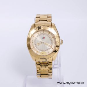 Tommy Hilfiger Women’s Quartz Gold Stainless Steel Gold Dial 40mm Watch 1781357