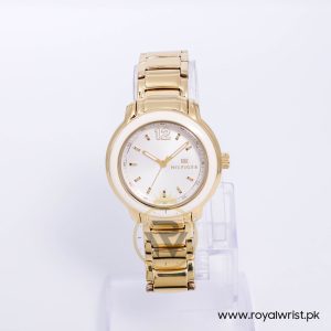 Tommy Hilfiger Women’s Quartz Gold Stainless Steel White Dial 36mm Watch 1781421