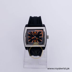 Hugo Boss Men’s Quartz Black Silicone Strap Black Dial 44mm Watch 1512601