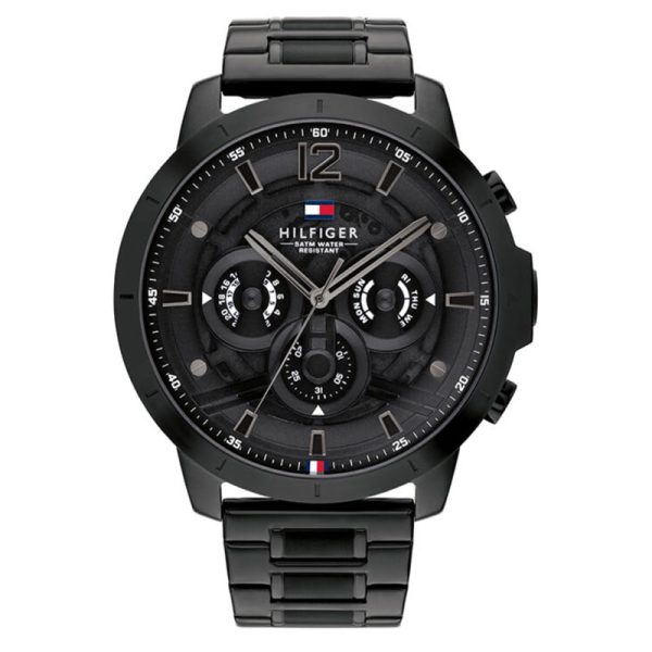 Tommy Hilfiger Men’s Quartz Black Stainless Steel Black Dial 50mm Watch 1710494