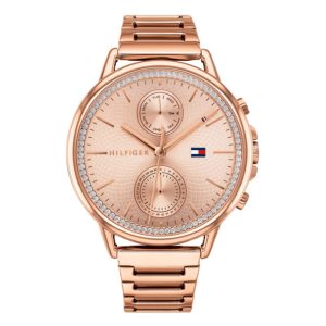 Tommy Hilfiger Women’s Quartz Rose Gold Stainless Steel Rose Gold Dial 40mm Watch 1781915