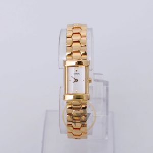 Lorus Women’s Quartz Gold Stainless Steel White Dial 15mm Watch REG66CX9