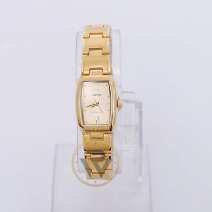 Lorus Women’s Quartz Gold Stainless Steel Gold Dial 20mm Watch RRS640X9