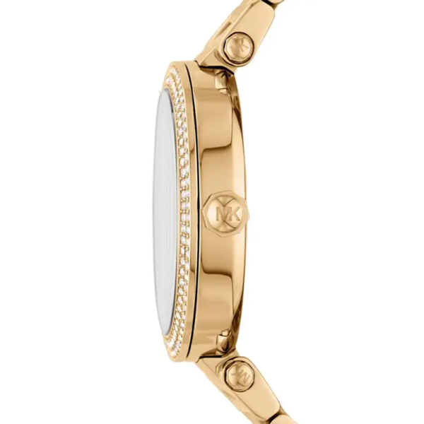 Michael Kors Women’s Quartz Gold Stainless Steel Gold Dial 39mm Watch ...