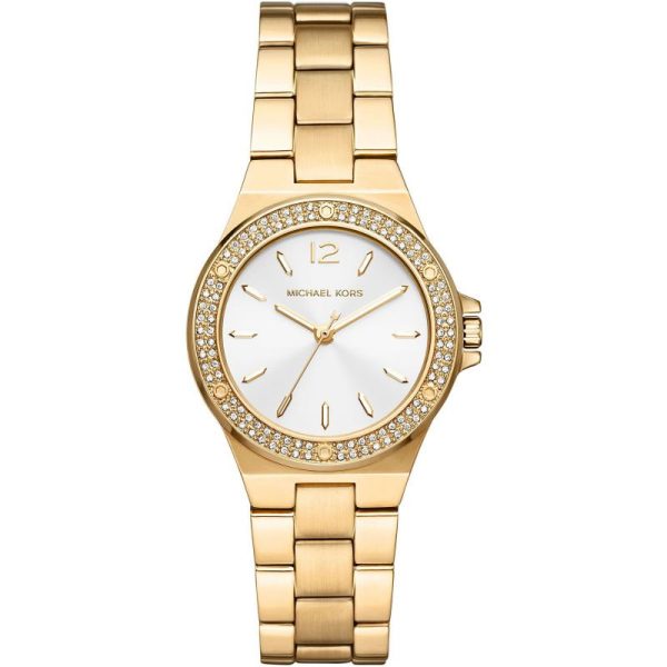 Michael Kors Women’s Quartz Gold Stainless Steel Silver Dial 33mm Watch MK7278